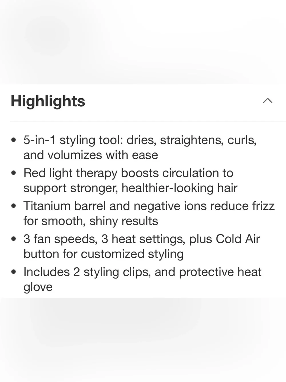 SLF Red Light Therapy 5-In-1 Ionic Dry Hair Brush & Heat Combo